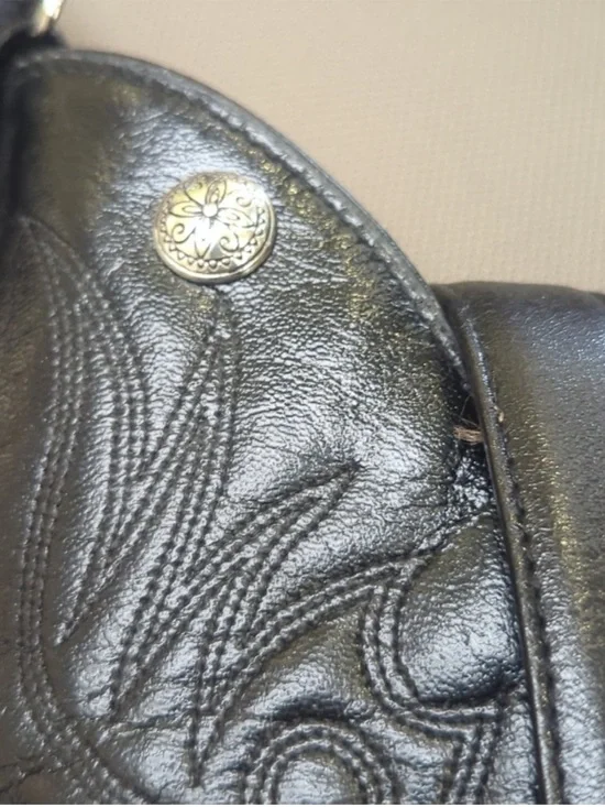 LAREDO Custom One of a Kind Black Fringe Crossbody Bag - - Picture 4 of 10